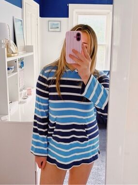 Striped swim coverup - Fits kids L & Women’s S